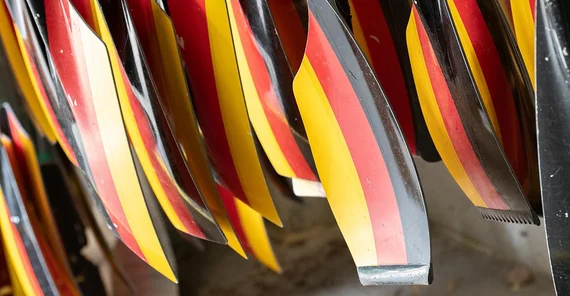 Ruder in Deutschland-Farben