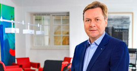 Prof. Oliver Günther, Ph.D., Präsident der Universität Potsdam in sweinem Büro am Neuen Palais.