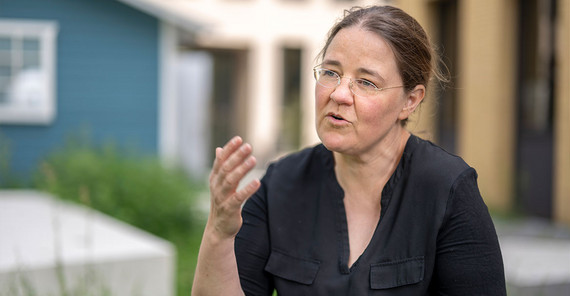 Prof. Dr. Ulrike Herzschuh während des Interviews