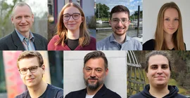 Collage von sechs Menschen