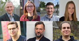 Collage von sechs Menschen