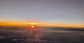 Sonnenaufgang über dem Mittelmeer