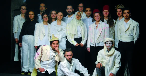 Darsteller des Theaterstücks