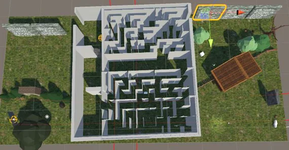 Entwicklung von Sprachlernwelten mit Unity: Hier ein Entwurf eines kommunikatives Exit-Room-Games für Sprachtandems mit Labyrinth, Übersetzungsaufgaben und interkulturellen Reflexionsanlässen.