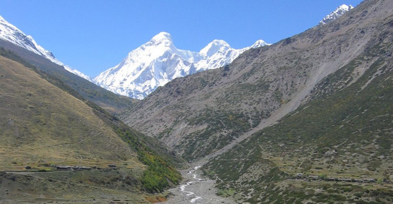 Fluss im westlichen Himalaya im indischen Bundestaat Uttarakhand | Foto: Bodo Bookhagen Das Bild zeigt den Fluss im westlichen Himalaya im indischen Bundestaat Uttarakhand. Das Foto ist von Bodo Bookhagen.