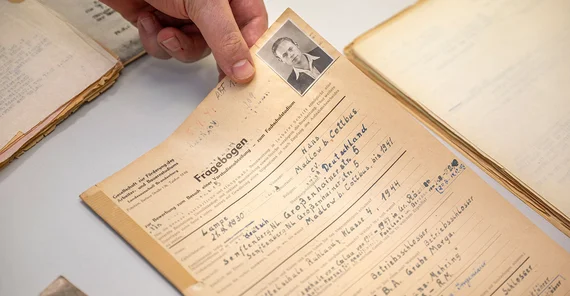 Akte von Hans Lampe.