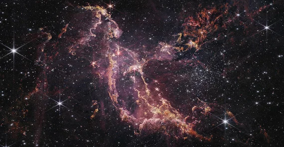 Sternhaufen innerhalb der Galaxie Kleine Magellansche Wolke, 200.000 Lichtjahre entfernt