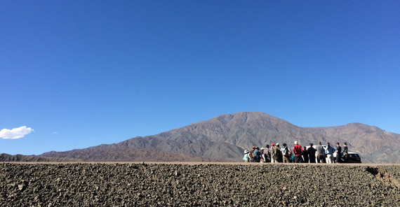 Doktoranden des Graduiertenkollegs „StRATEGy“ auf ihrer Reise in die argentinischen Anden im März 2017. Foto: Henry Wichura
