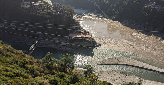 Zusammenfluss von Alaknanda und Mandakini.