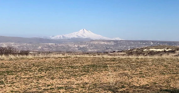 Das anatolische Hochplateau mit dem über 3900 m hohen Vulkan Mt. Erciyes. Foto: M. Strecker.