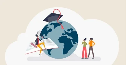 Globus von Menschen gehalten