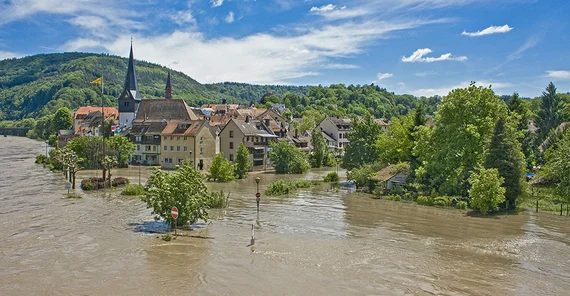 Neckargmünd under water