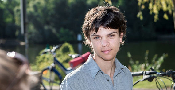 Sebastian Grieme von Fridays for Future am Heiligen See. Foto: Kaya Neutzer. Sebastian Grieme von Fridays for Future am Heiligen See. Foto: Kaya Neutzer.