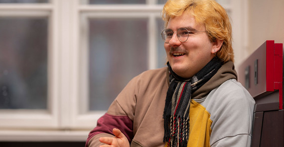 Pascal Kienast Pascal Kienast während des Interviews