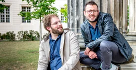 Schlager researchers Mirco Limpinsel (left) and Vinzenz Hoppe. Photo: Karla Fritze.