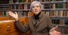 Ulrike Demske during the interview.
