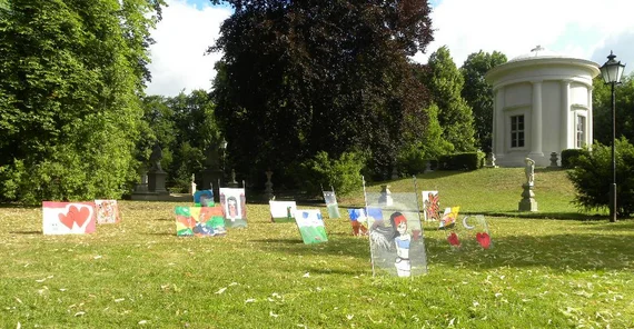 The work of arts in Neuruppin´s Tempelgarten. Photo: Uschi Jung.