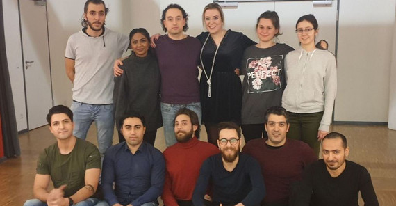 Das diesjährige Ensemble des Integrationstheaters „Sanssouci avec Shakespeare“ (K. v. Erffa).