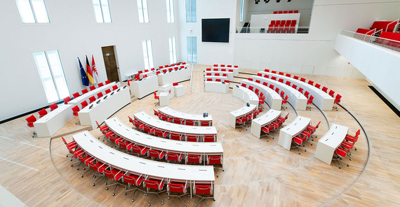Blick in den Landtag Brandenburgs