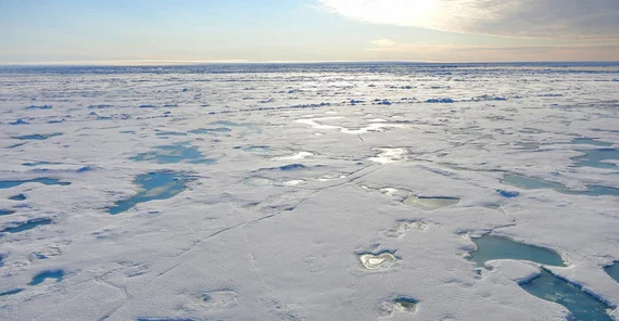 With progressing global warming, sea ice melting across the Arctic Ocean is expected to further increase and might be even accelerated by the newly described oceanic heat-channel that pumps heat into the high northern latitudes. | copyright: Stefanie Kaboth-Bahr, University of Potsdam