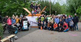 Teilnehmende der Putzaktion „PUTZdam“ 2019