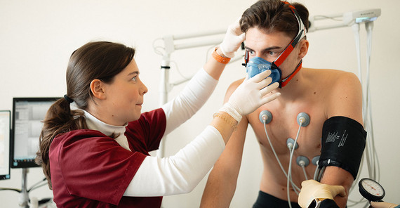 Physical performance test on the bike