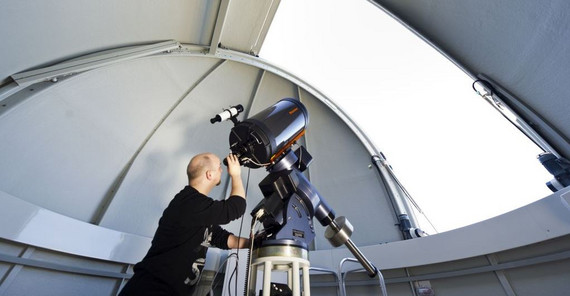 Übungssternwarte auf dem Gebäude für Astrophysik in Golm (Karla Fritze)