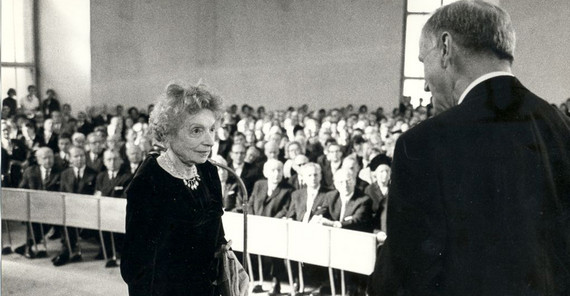 Nelly Sachs, 1965. Quelle: Archiv Friedenspreis des Deutschen Buchhandels.