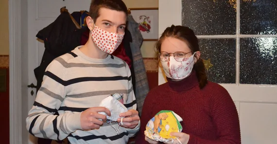 Jonas Diekmann und Lena Dierker vom maskmaker-Team. | Foto: Jonas Diekmann