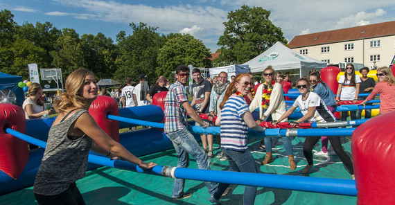 Beim Campusfestival. Foto: Thomas Hölzel