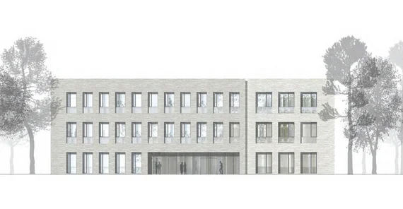 Architektenentwurf des Forschungsneubaus für das Institut für Ernährungswissenschaft am Standort Rehbrücke