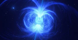 Künstlerische Darstellung von HD 45166, dem Stern, der ein Magnetar werden könnte