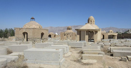 Blick über den Jüdischen Friedhof von Pir Bakran, Foto: N. Riemer