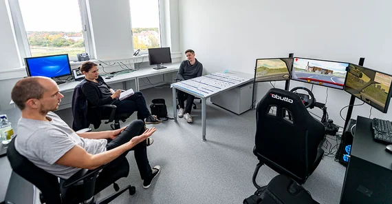 In the laboratory of the AEye research group