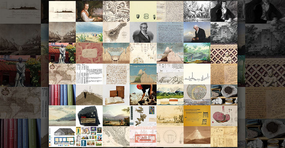 Collage der Cover der erste 49 Ausgaben von „Humboldt im Netz“.