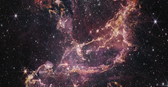 Sternhaufen NGC346 und Nebel in der kleinen Mangellanschen Wolke