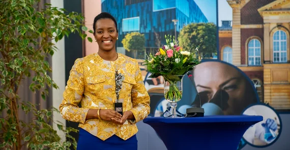 Voltaire Prize recipient Elisabeth Kaneza | Photo: Tobias Hopfgarten