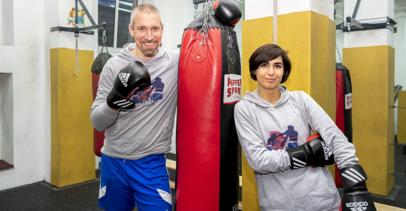 Felix Hoffmann und Maria Pohle vom Box-Projekt „Fair in Potsdam“| Foto: Thomas Roese. Felix Hoffmann und Maria Pohle vom Box-Projekt „Fair in Potsdam“ | Foto: Thomas Roese.