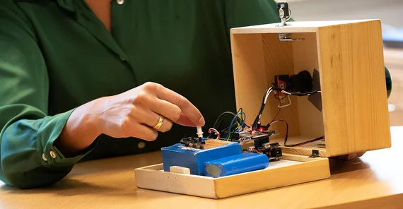 A look inside the box.