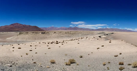 Verkippte und angehobene pleistozäne Salarablagerungen im Pocitos-Becken, Puna-Plateau, NW-Argentinien.