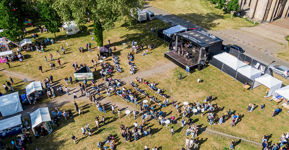 Campus Festival 2023 von oben.