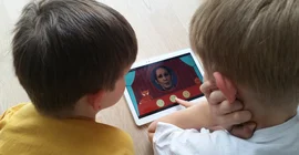The App „Zirkus Empathico“ in use. Photo: Prof. Dr. Ulrike Lucke.