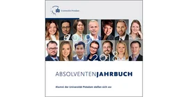 Cover für das Jahrbuch mit Alumni der Uni Potsdam