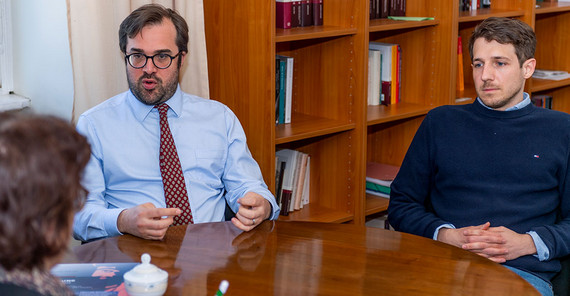 Prof. Filippo Carlà-Uhink and Niklas Engel Prof. Filippo Carlà-Uhink and Niklas Engel