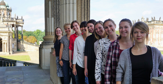 Gruppenfoto von Frauen (Teilnehmerinnen des Mentoring-Programms an der Universität Potsdam (Foto: Nicole Körner)
