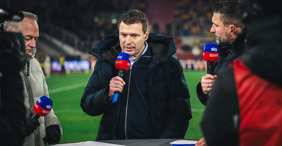 Hertha’s sporting director Benjamin Weber gives interviews on a regular basis.
